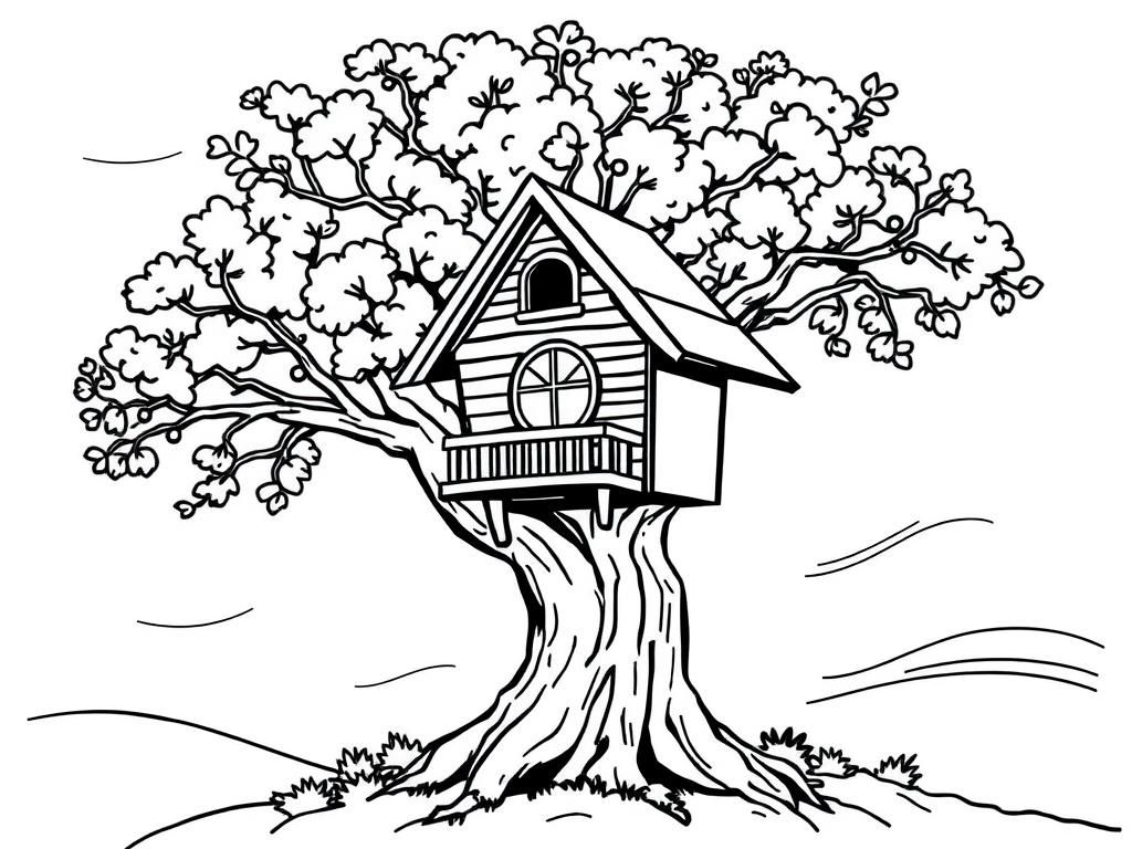 Tree House Shaking In The Wind