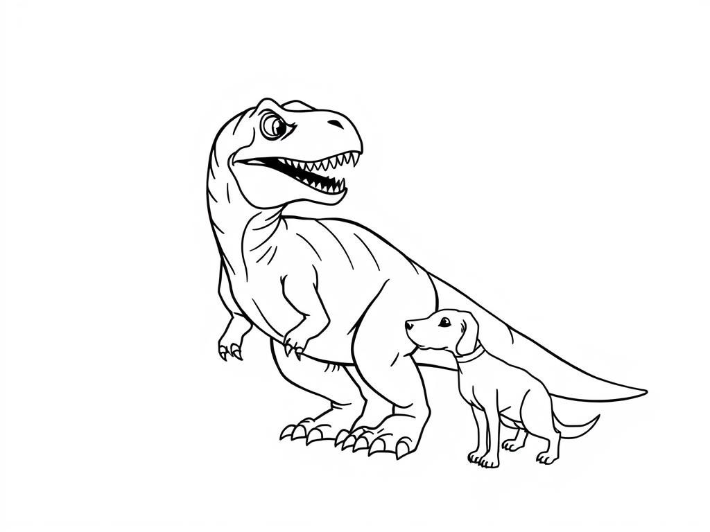 Preview of Trex and a dog