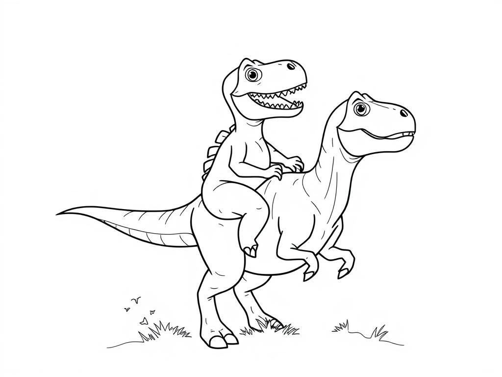 Preview of trex riding a horseback