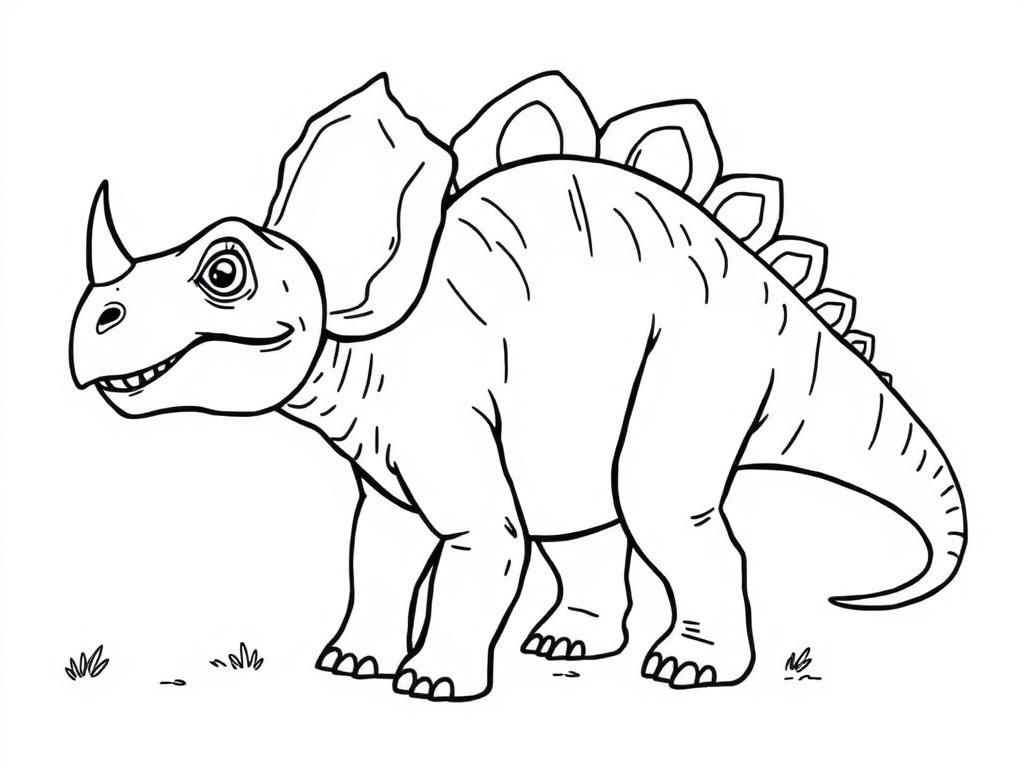 Stegosaurus Dinosaur Coloring Page