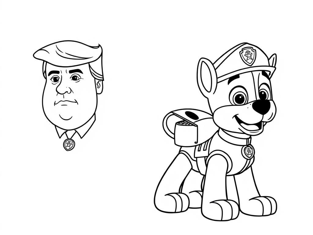 Preview of trump and paw patrol