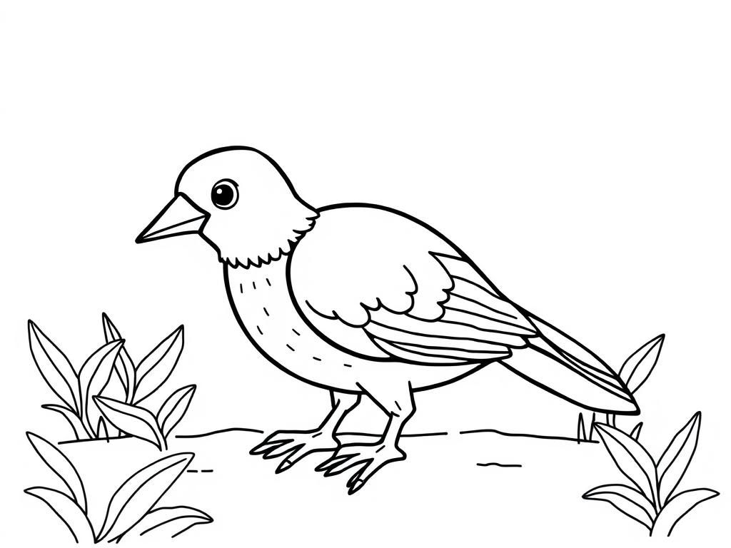 Bird Coloring Page