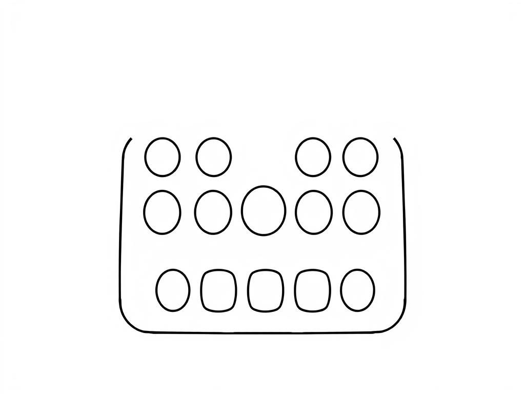 Keyboard Coloring Page
