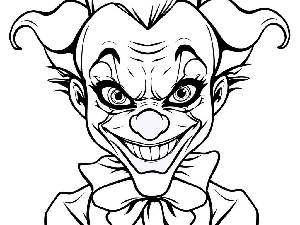 Preview of twisted creepy cute joker clown girly