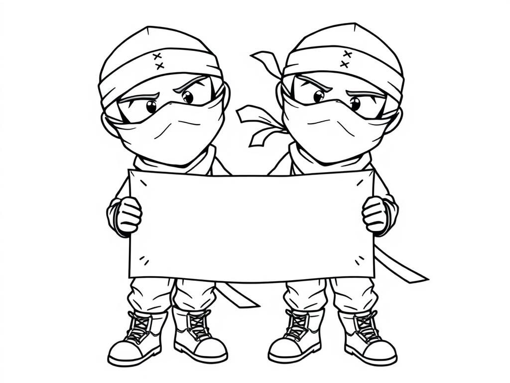 Ninja Coloring Page