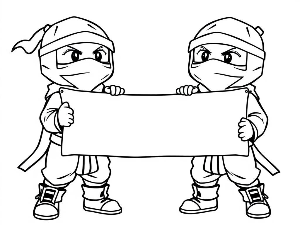 Ninja Coloring Page