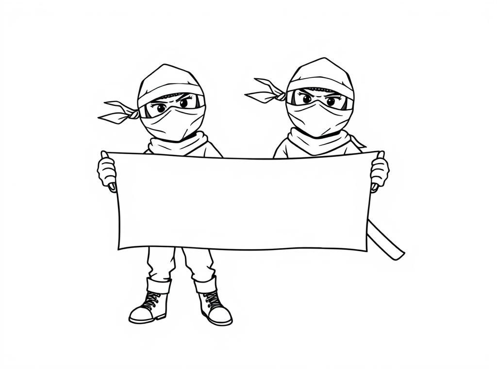 Ninja Coloring Page