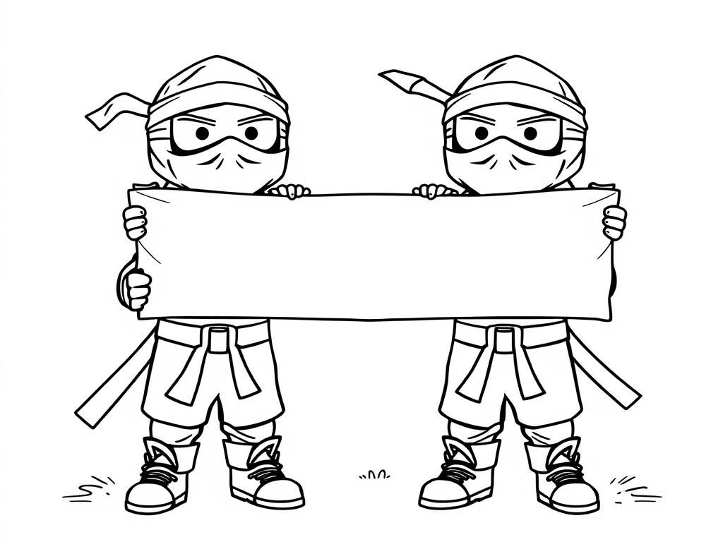 Ninja Coloring Page