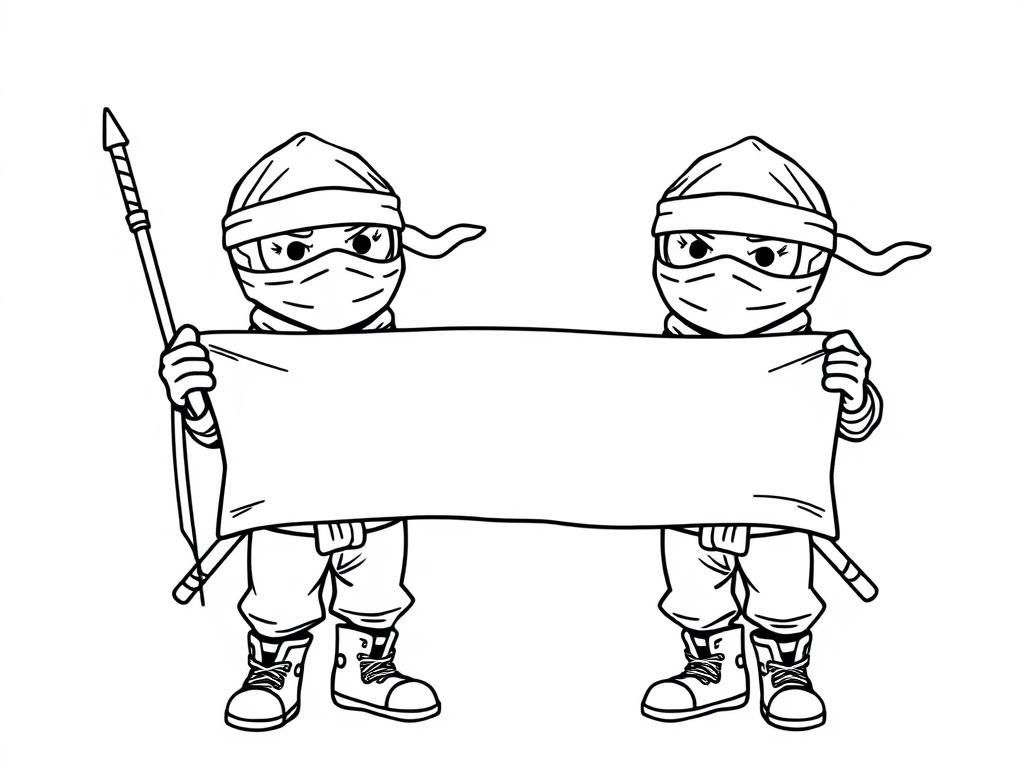 Ninja Coloring Page