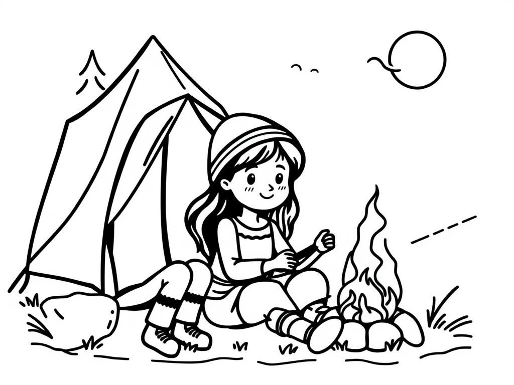 two sisters camping