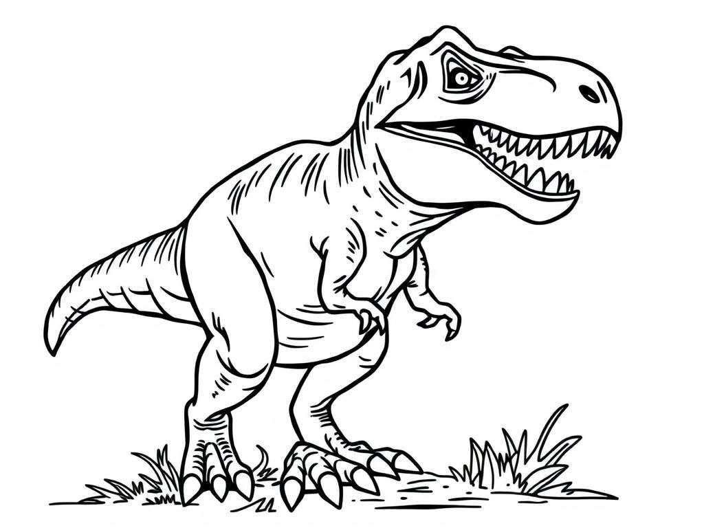 Tyrannosaurus Rex Coloring Page