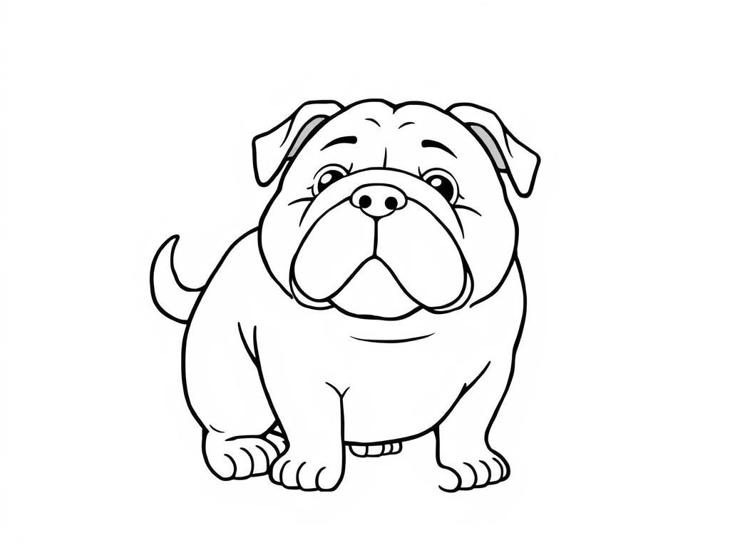 Uncanny valley fat chubby dog