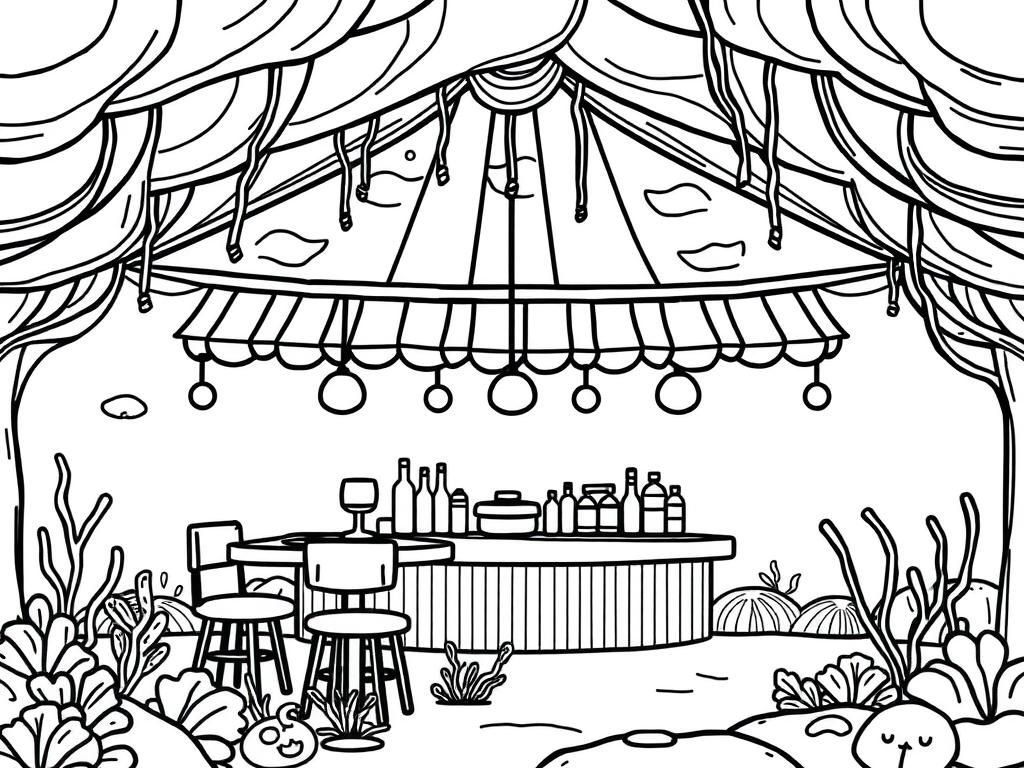 underwater restaurant simple