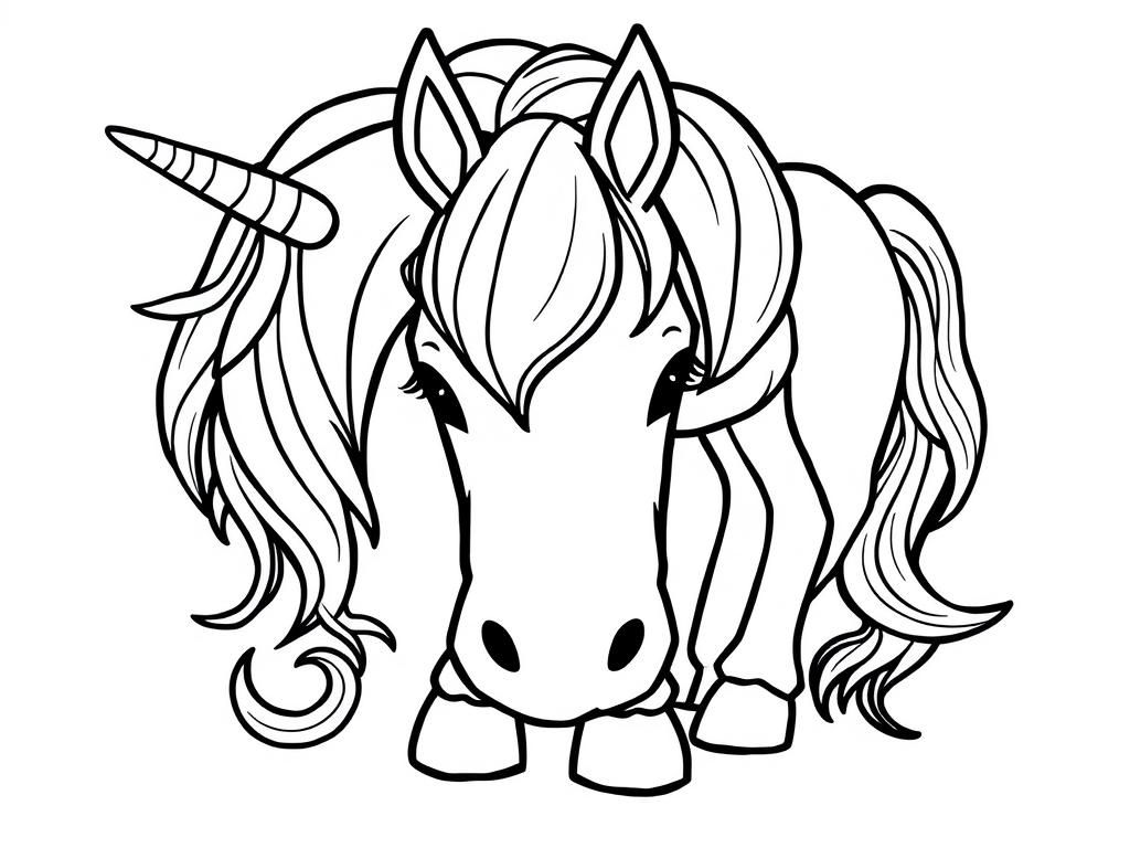 Unicorn Coloring Page: A Magical Adventure Awaits!