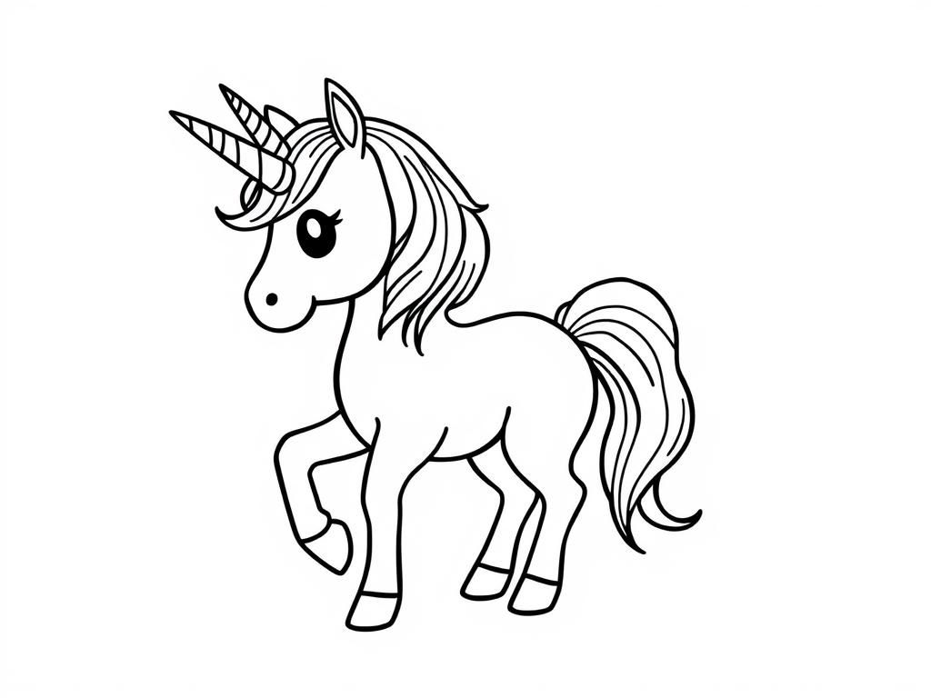 Unicorn Coloring Page