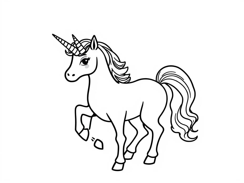 Unicorn Coloring Page