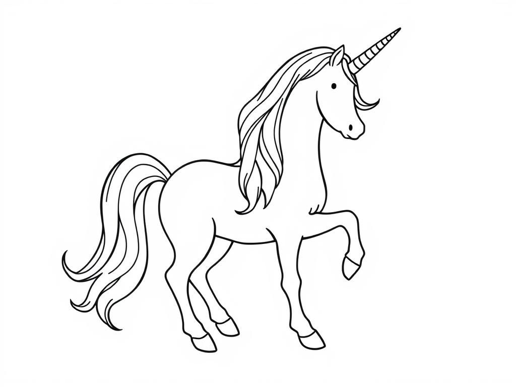 Unicorn Coloring Page