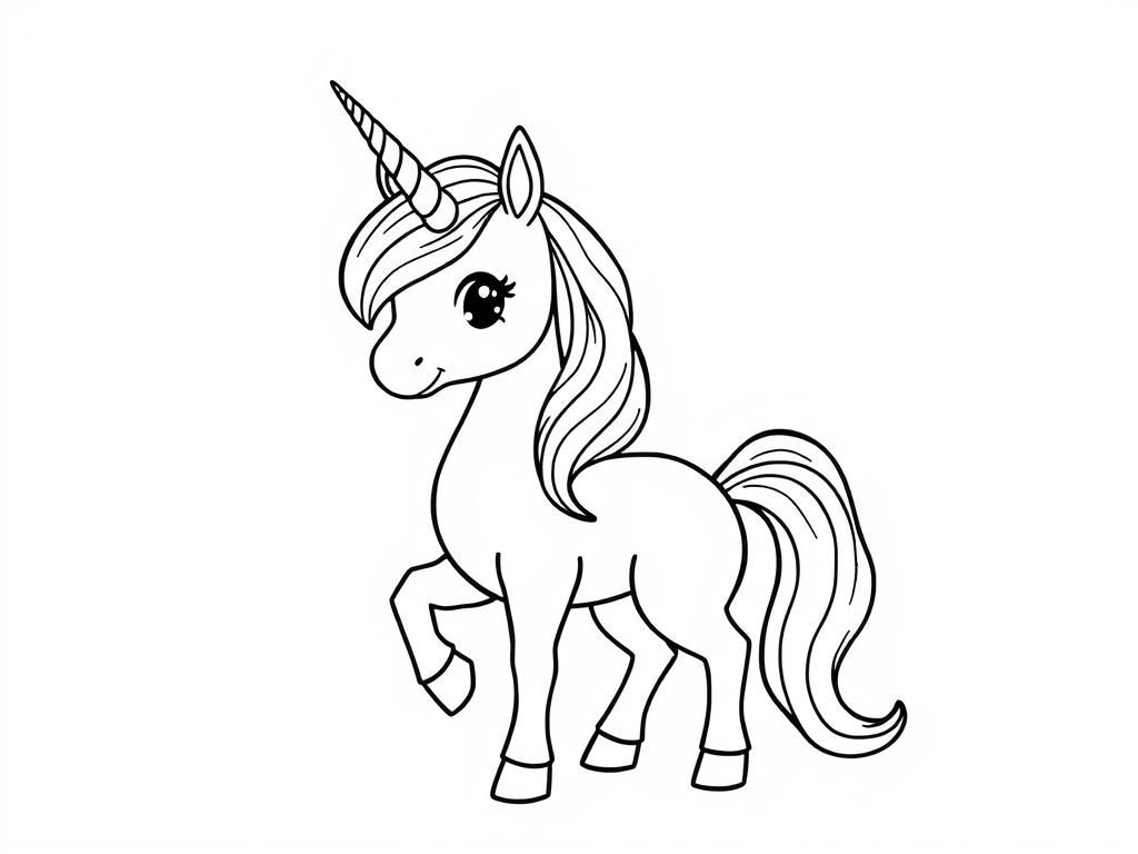 Unicorn Coloring Page: A Magical Adventure Awaits