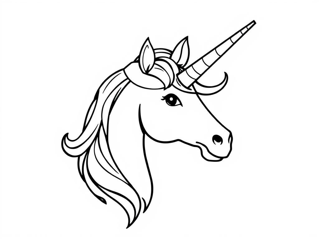 Unicorn Coloring Page