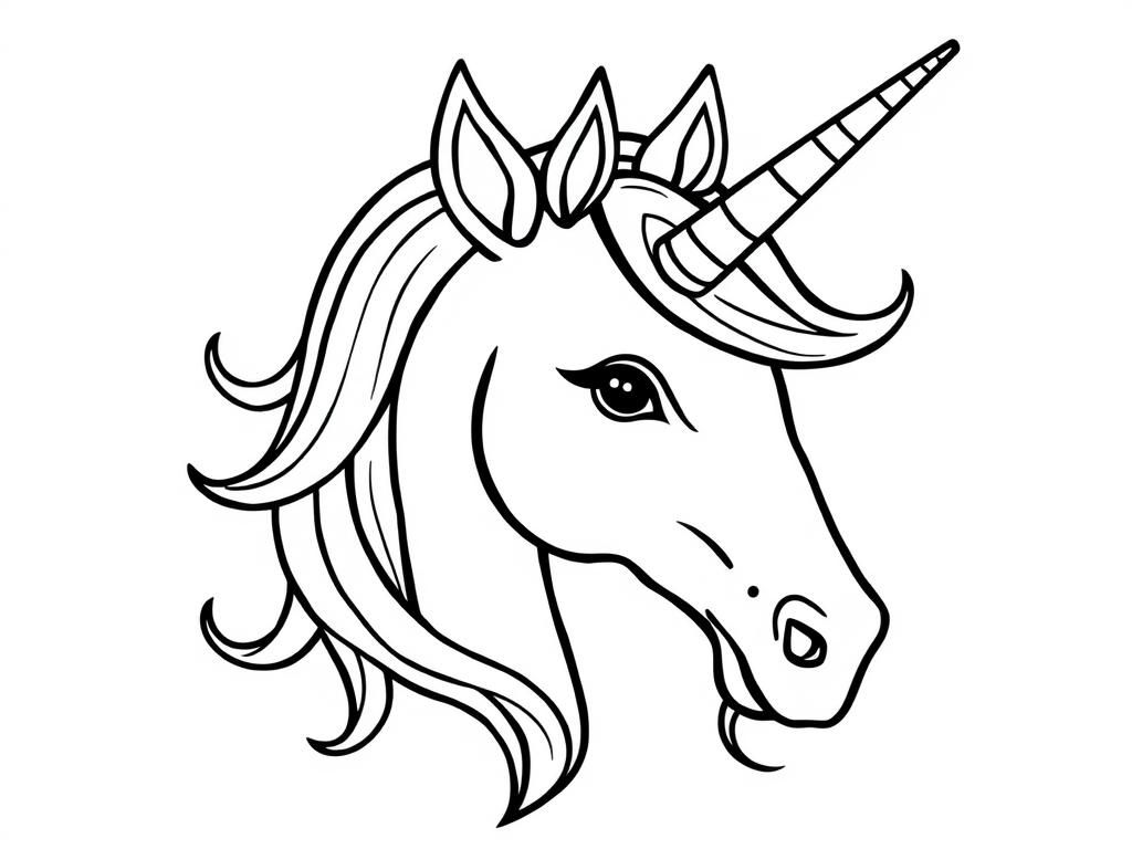 Unicorn Coloring Page