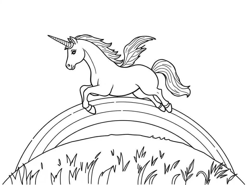 Unicorn Coloring Page