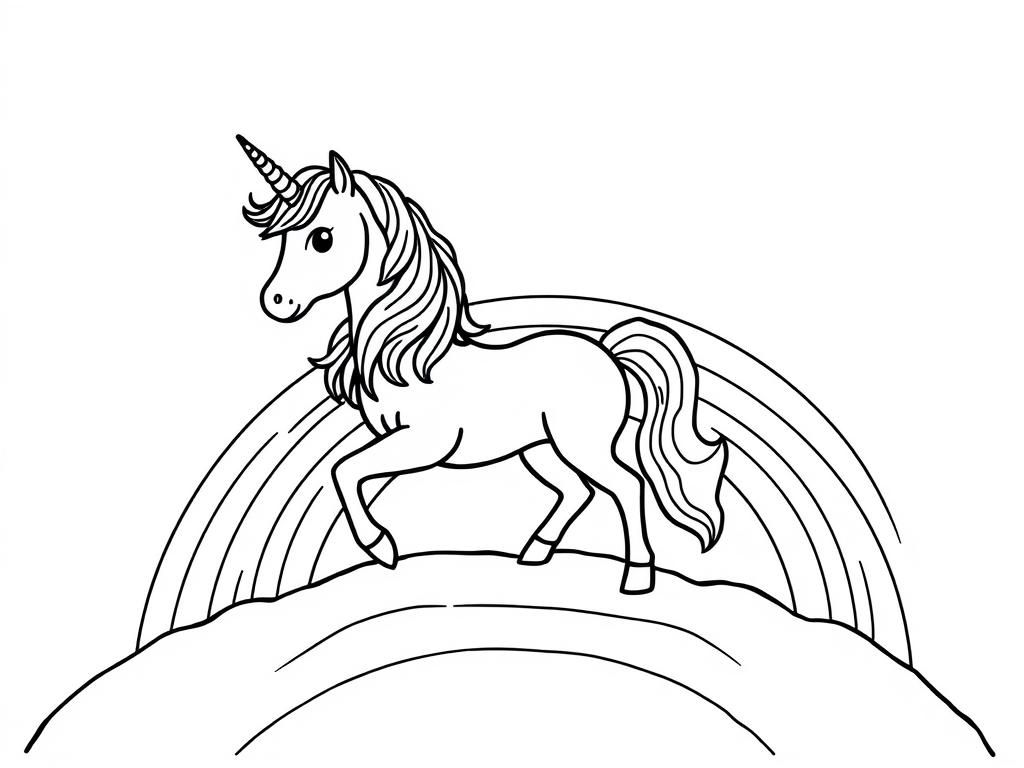 Unicorn Coloring Page