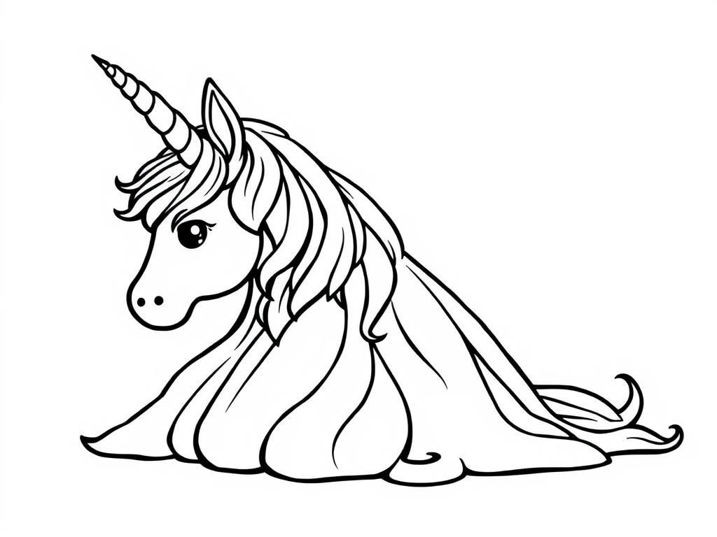 Unicorn Coloring Page