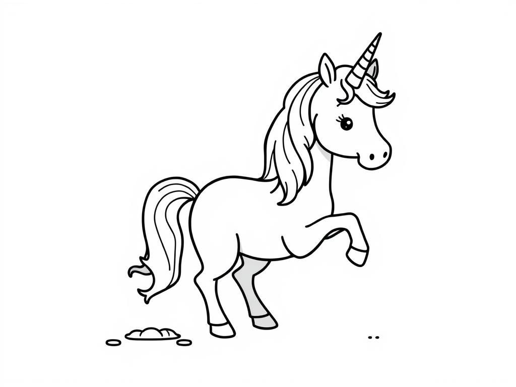Unicorn Coloring Page