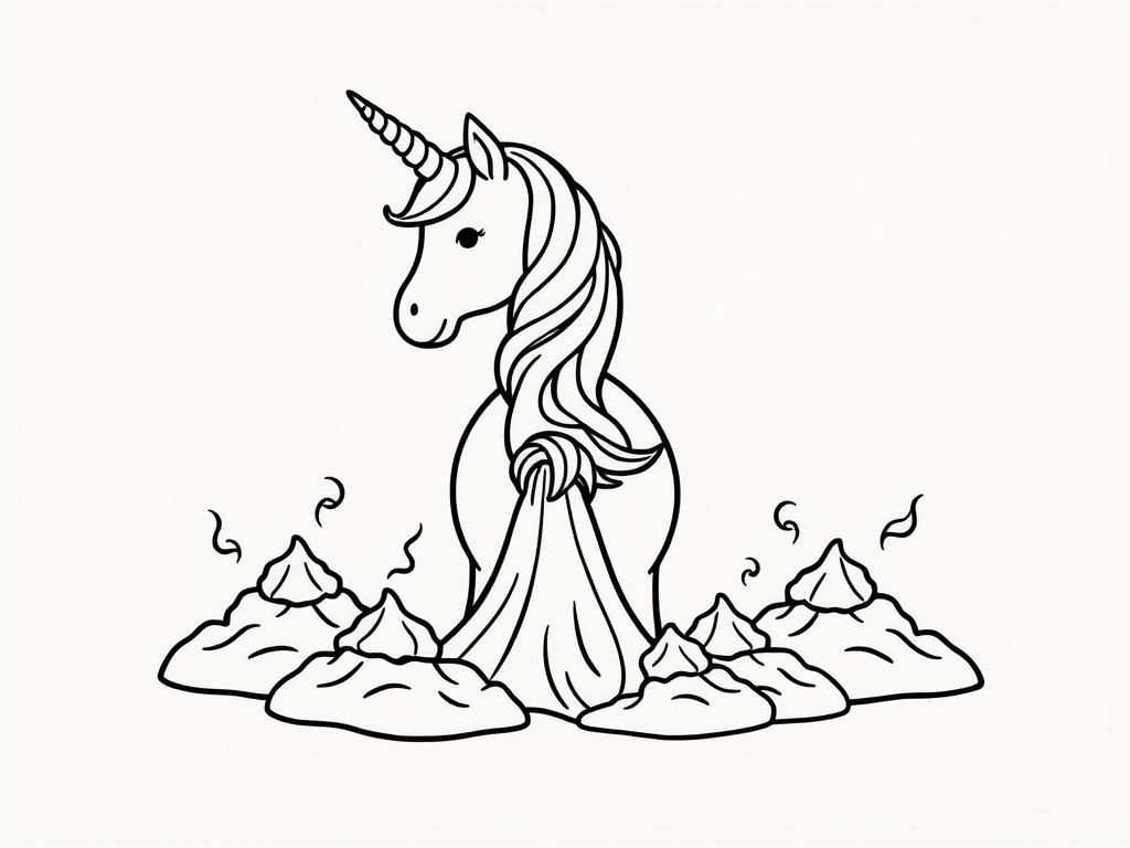 Unicorn Coloring Page
