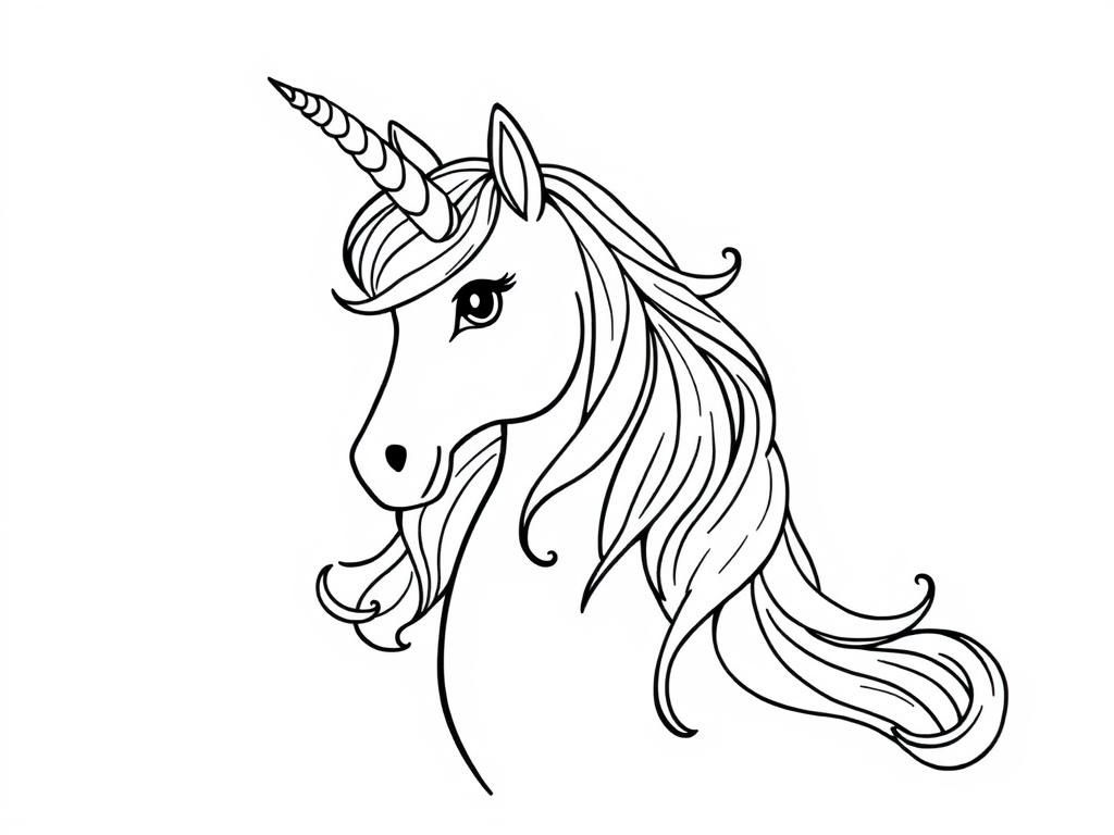 Unicorn Coloring Page