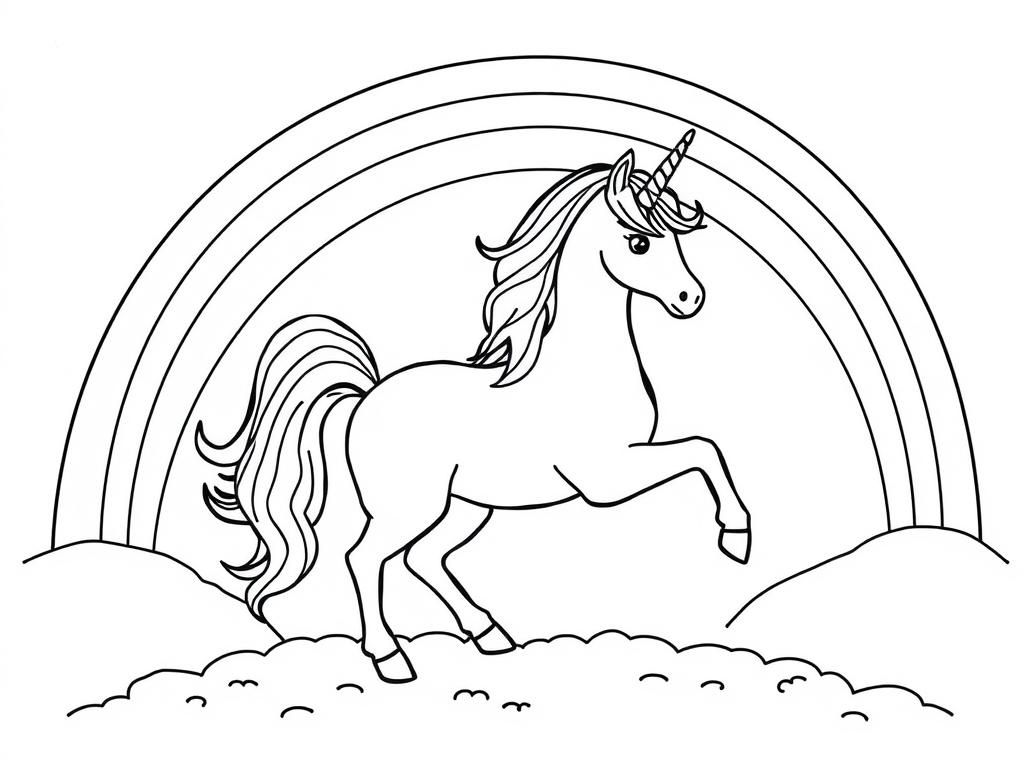 Unicorn Coloring Page