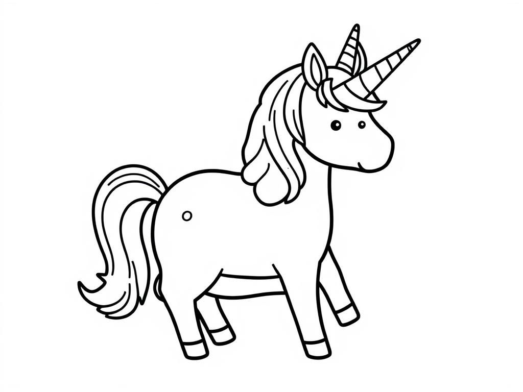 Unicorn Coloring Page