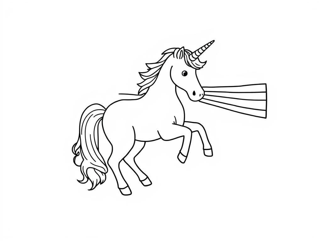 Unicorn Coloring Page