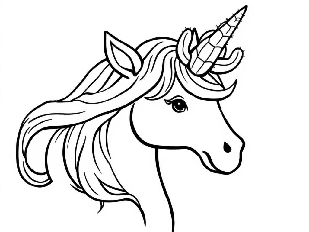 Preview of unicorn with a cactus as horn