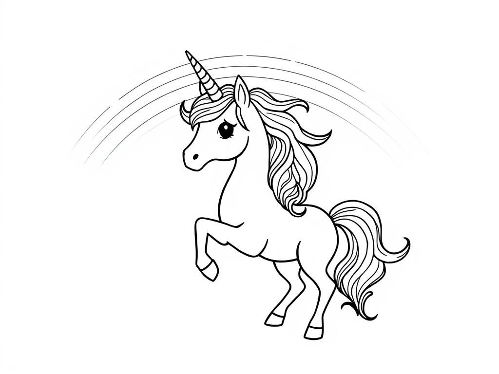Unicorn Coloring Page: A Magical Adventure Awaits