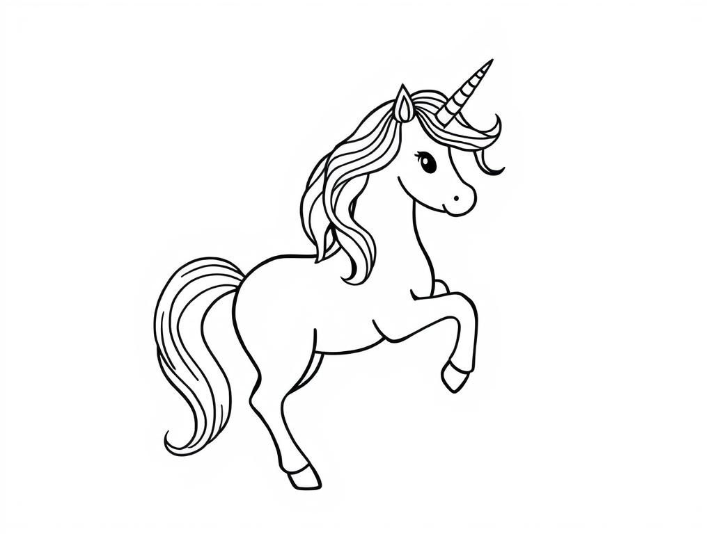 Unicorn Coloring Page
