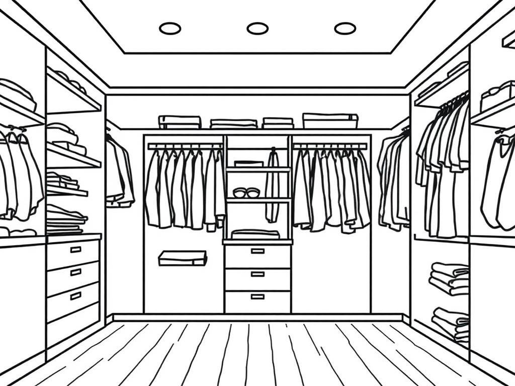 Closet Coloring Page