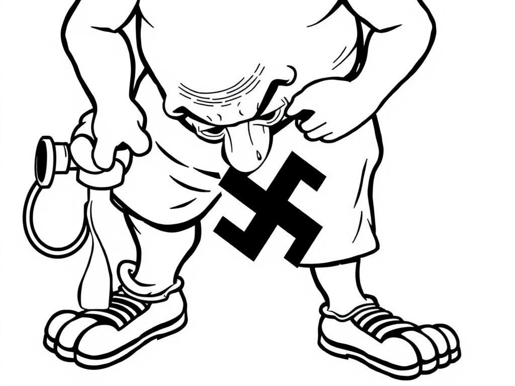 urinating nazi