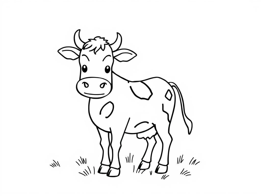 Cow Coloring Page