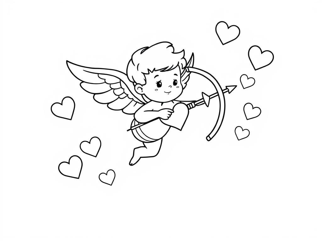 Cupid Coloring Page