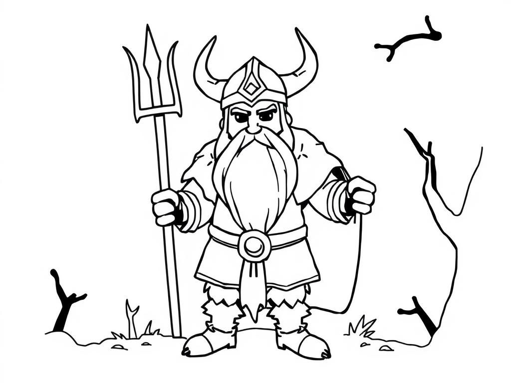 Viking Coloring Page