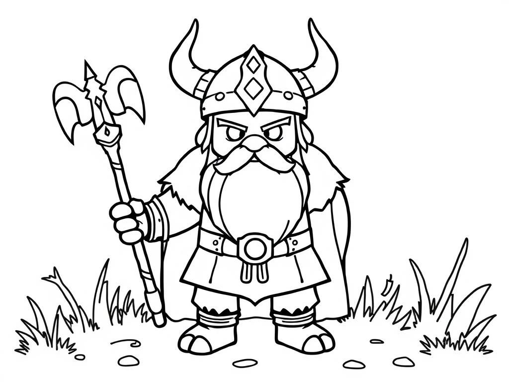 Viking Coloring Page