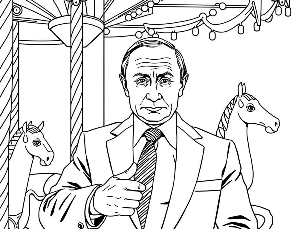 Preview of vladamir putin settle down for a quiet life as a carousel operator