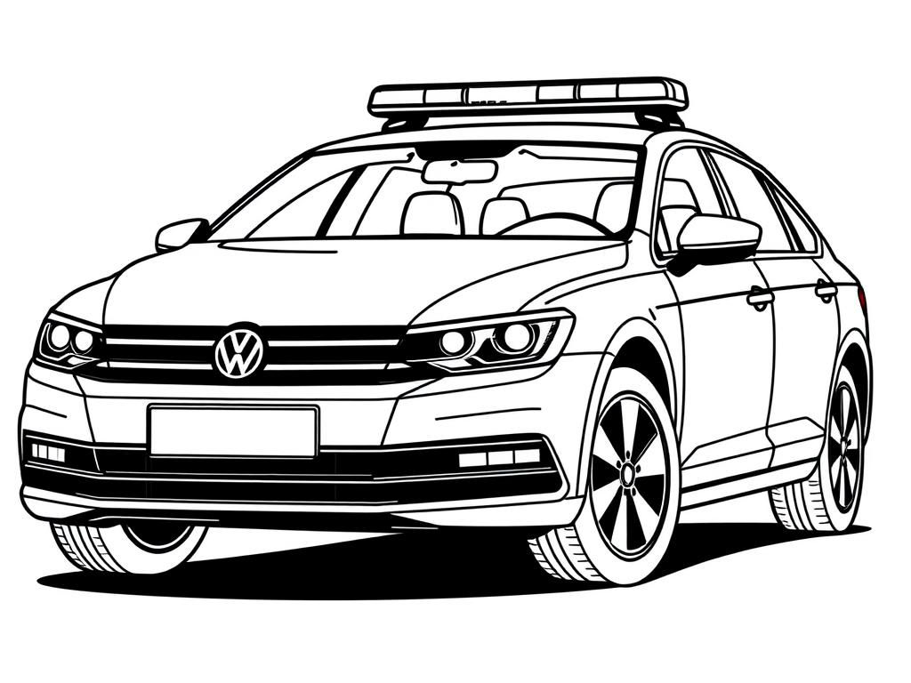 Volkswagen Passat Coloring Page
