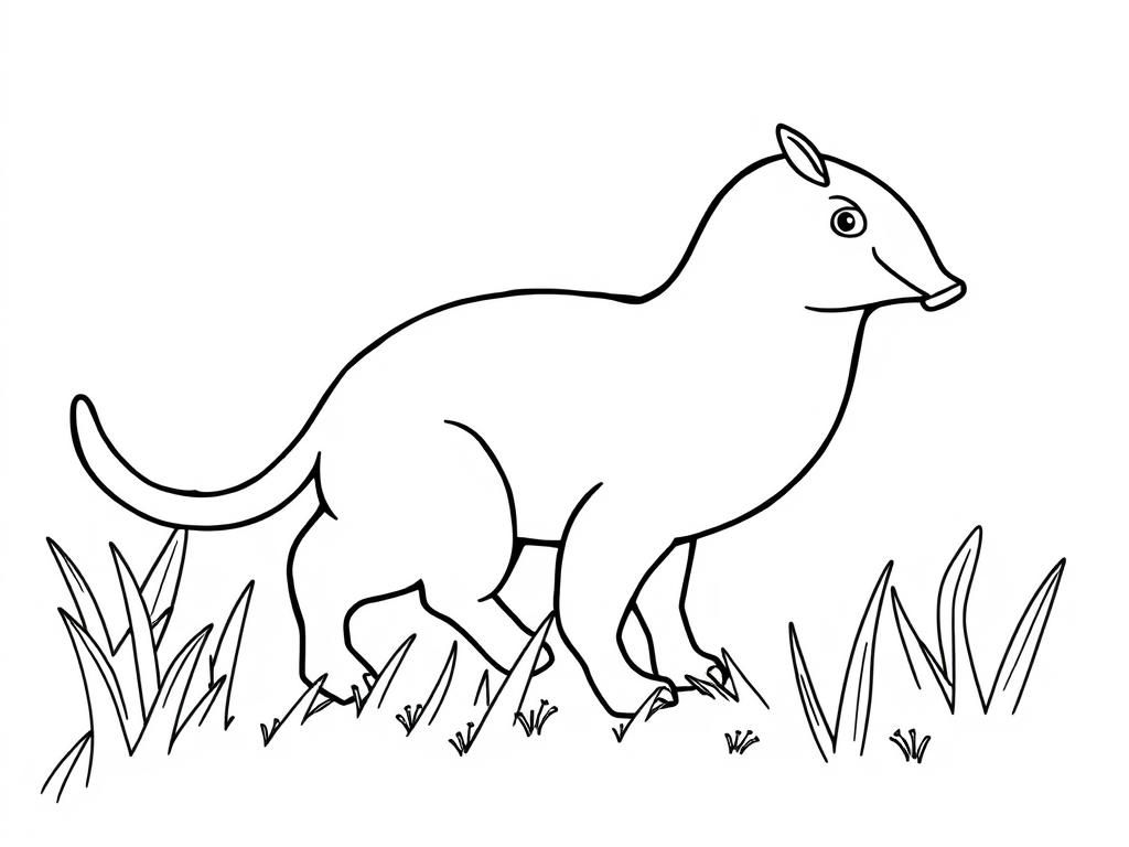 Armadillo Coloring Page