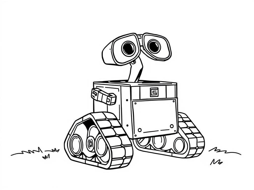 WALL-E Robot Coloring Page