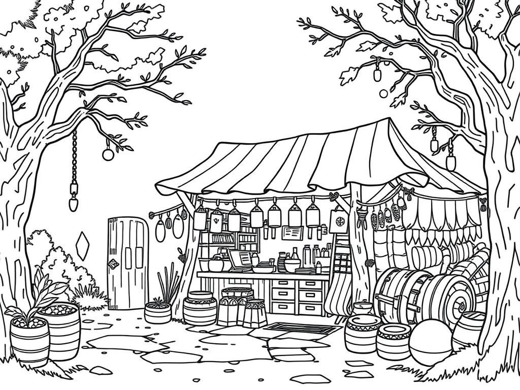 Wandering Oakens trading post but with a world traveler makeover