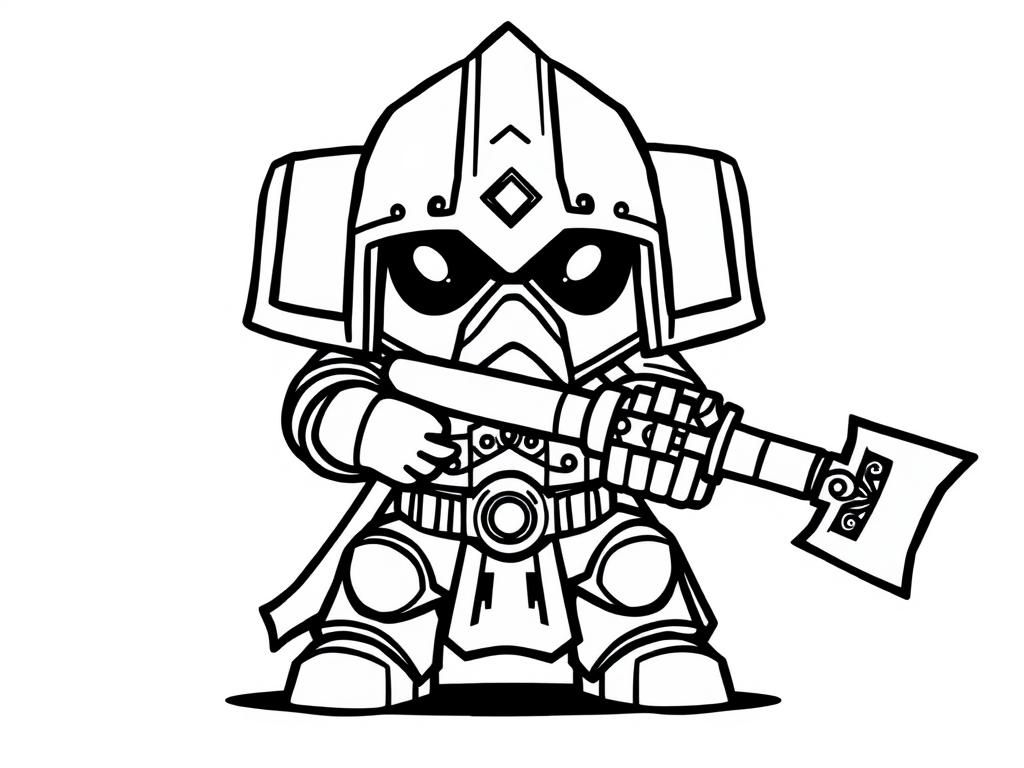 Knight Coloring Page