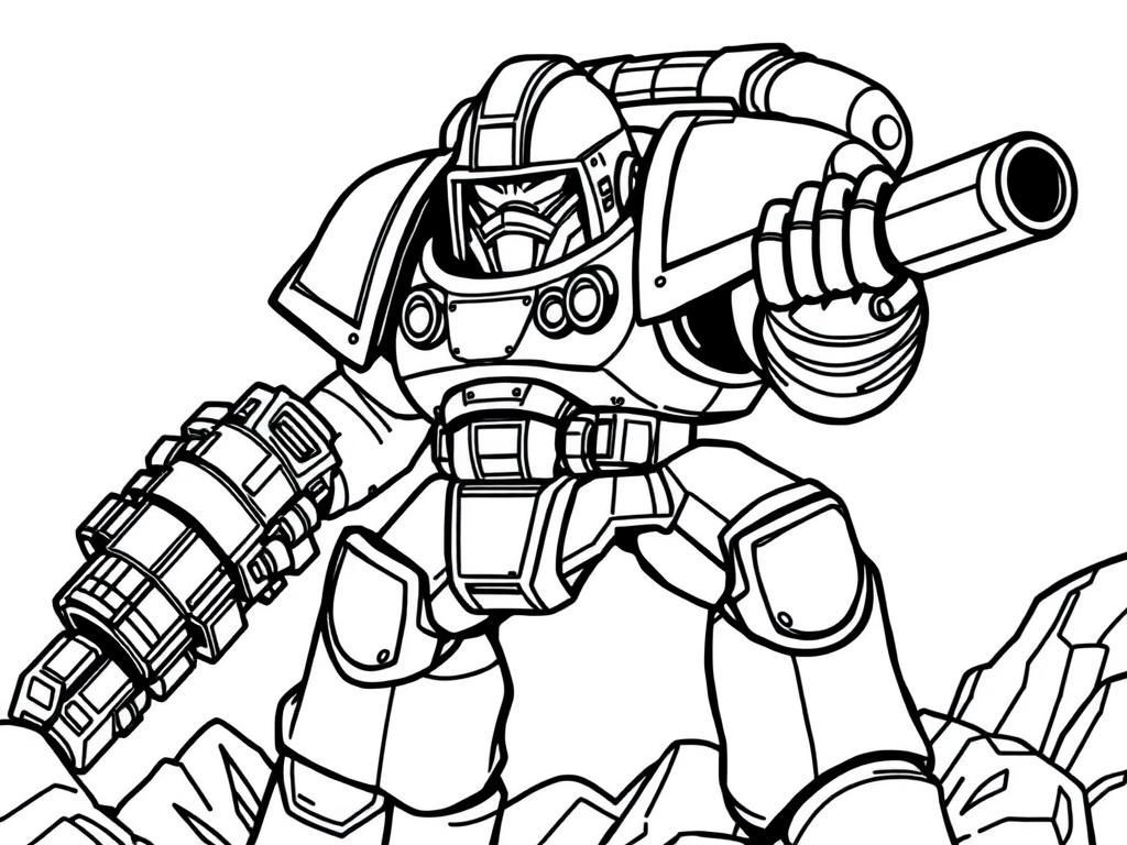 Robots Coloring Page