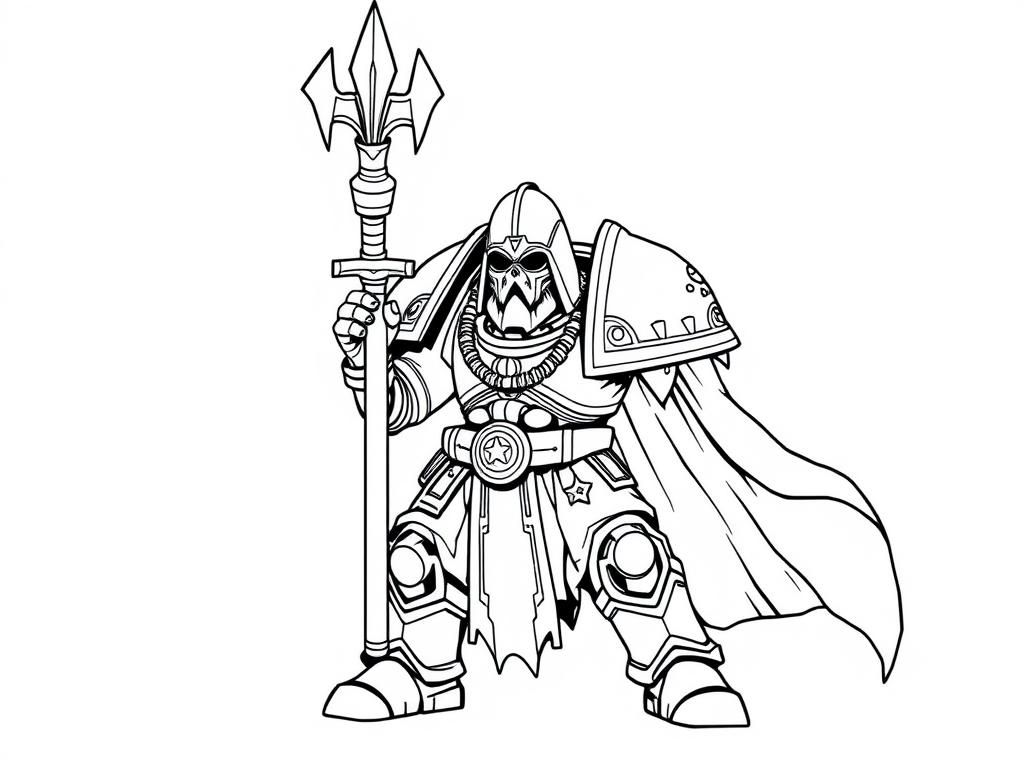 Warhammer 40K: Ciaphas Cain - Free Printable Coloring Page